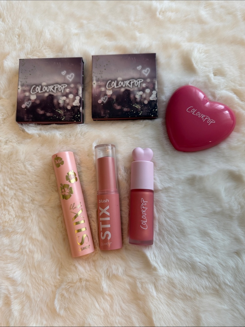 ColourPop Blush Set in Pink and Rose Tones -6 pieces